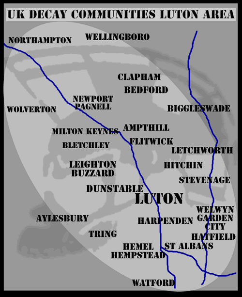 Map of Luton Communities Area